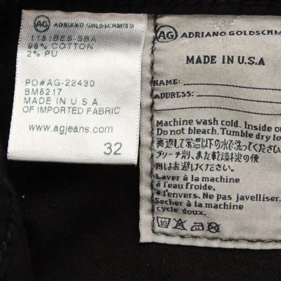 Adriano Goldschmied Jeans Mens 32 Matchbox Slim Straight Dark Wash Actual 35x31 - Picture 8 of 10